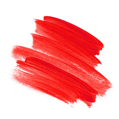 Red brush paint watercolor background. Abstract brush paint texture design acrylic stroke image....