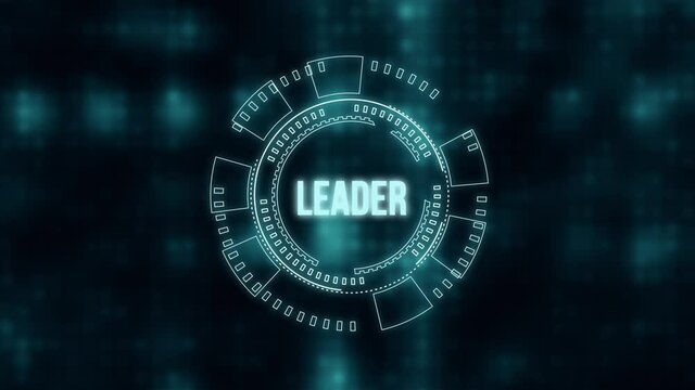 Internet, business, Technology and network concept.Successful team leader.  Business leadership concepts. A successful team leader is a manager market leader