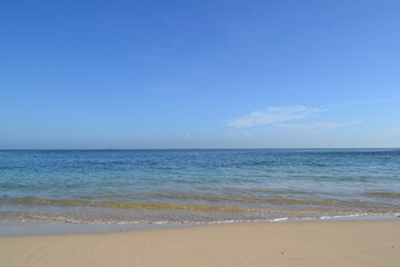 Fototapeta na wymiar Beach with white sand, Bali Province, Indonesia