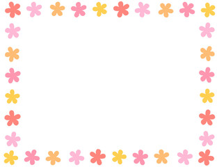 花の囲みフレーム