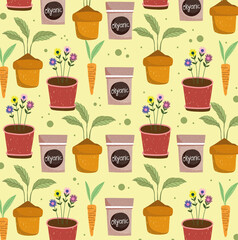potted plants organic vegetable