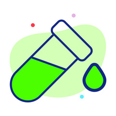 Test Tube Healthcare Medical, vector graphic Illustration Icon.
