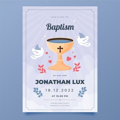 Organic Flat Baptism Invitation_2