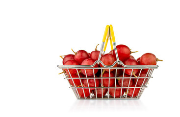 cherry in a basket