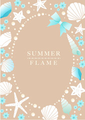 リゾート風のリース素材