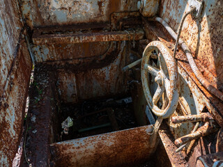 鉱山の電気機関車