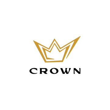 king crown logo vector icon illustration