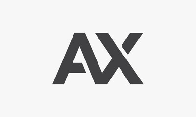 AX letter logo modern concept isolated on white background.