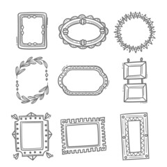 Hand Drawn Doodle Frames Collection_4