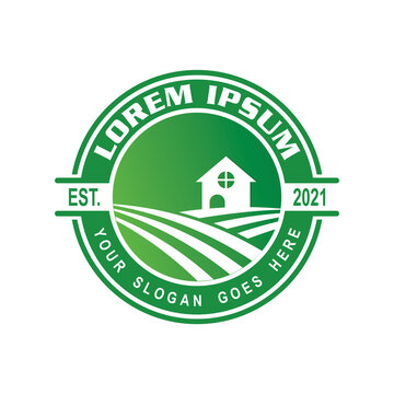 farm logo , environmental logo vector