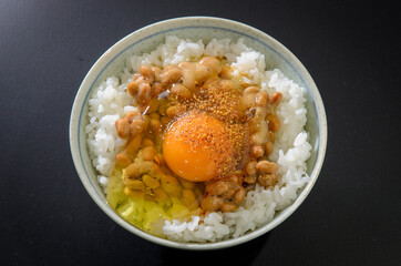 納豆たまごかけご飯