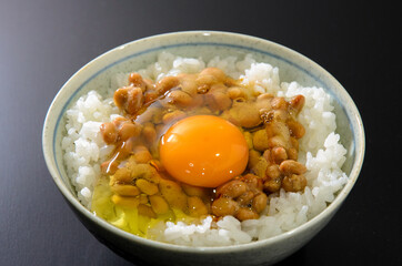 納豆たまごかけご飯