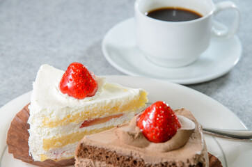 イチゴショートケーキの味くらべ