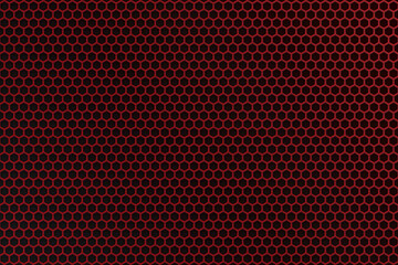Red Honeycomb Industrial Background Design