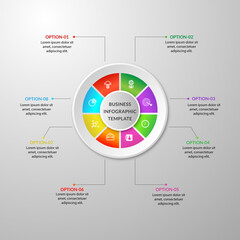 Circle Flip Business Infographic Design Elements