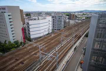 石川県金沢市の金沢駅周辺の風景 Scenery around Kanazawa Station in Kanazawa City, Ishikawa Prefecture, Japan