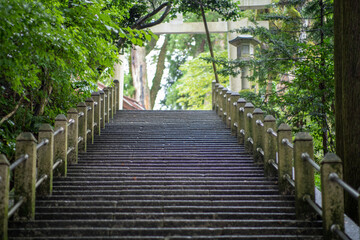 石川県白山市の白山神社周辺の風景 Scenery around Hakusan Shrine in Hakusan City, Ishikawa Prefecture 