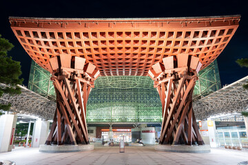 金沢駅周辺の風景 Scenery around Kanazawa Station