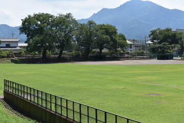 日本　群馬の名所　真田の城　沼田城と周辺の風景