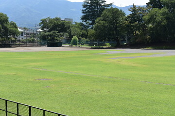 日本　群馬の名所　真田の城　沼田城と周辺の風景