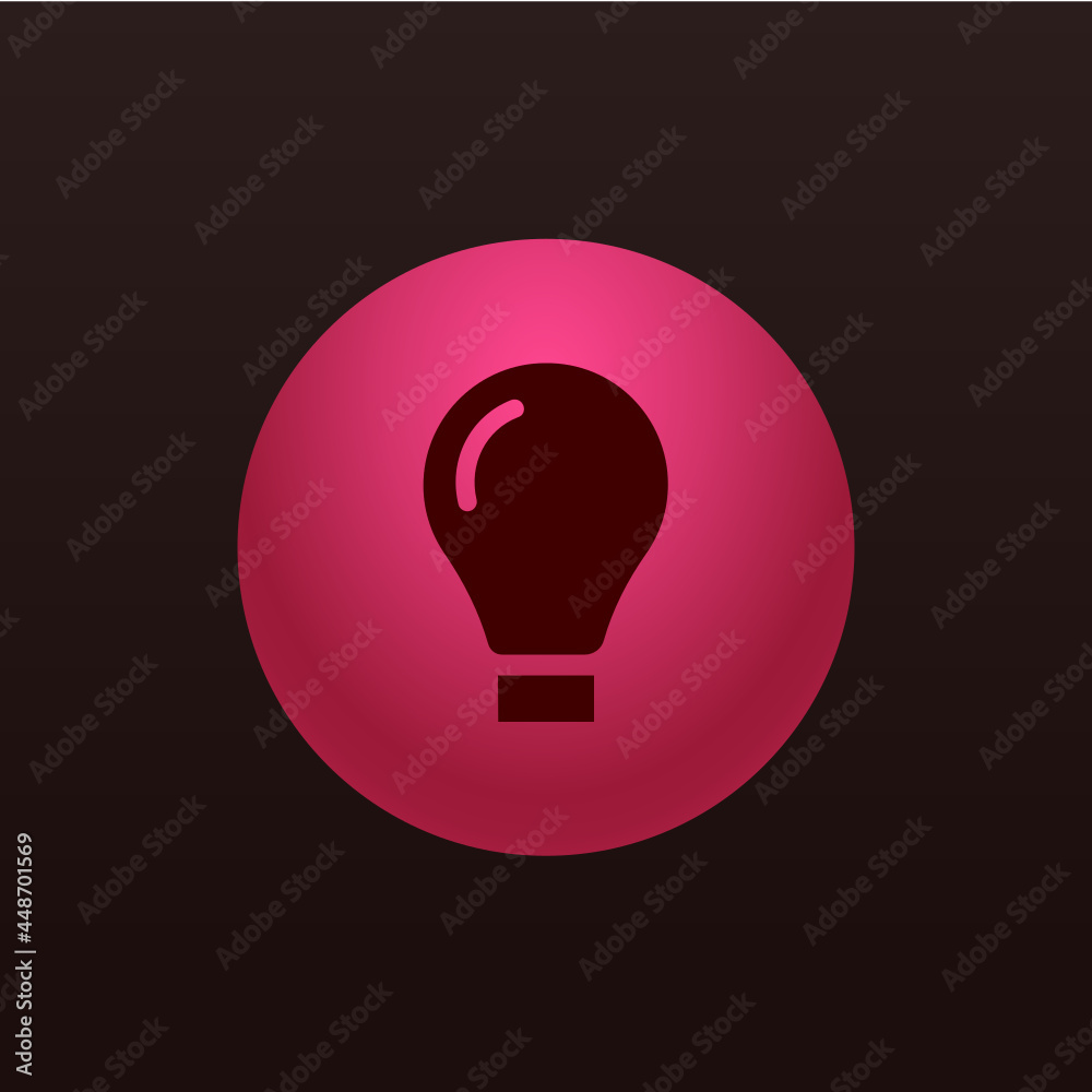 Canvas Prints lightbulb - sticker