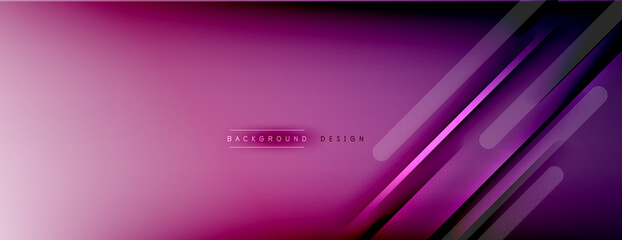 Abstract background - lines composition created with lights and shadows. Technology or business digital template. Trendy simple fluid color gradient abstract background with dynamic