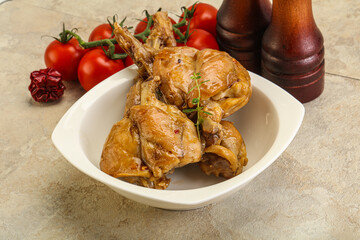 Rabbit stew in spicy sauce