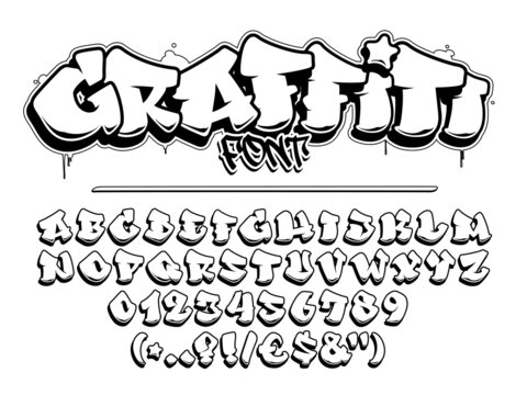 cool alphabet graffiti