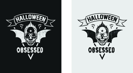 Halloween T-shirt Design with elegant graphic