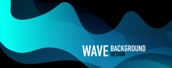 Abstract background - shiny fluid gradients and overlapping waves. Vector Illustration For Wallpaper, Banner, Background, Landing Page