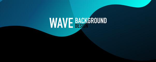Abstract background - shiny fluid gradients and overlapping waves. Vector Illustration For Wallpaper, Banner, Background, Landing Page