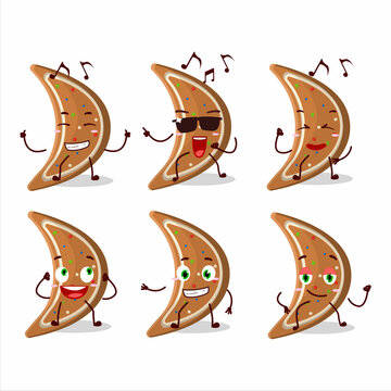 An image of gingerbread moondancer cartoon character enjoying the music