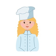 Portrait of a smiling working professional woman in a uniform, an employee of a company, clinic or organization on a white background. For presentation, advertising, checklist, manual, booklet