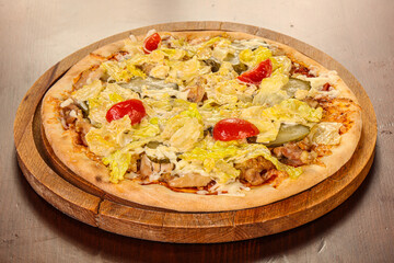 Italian Pizza Caesar with iceberg salad
