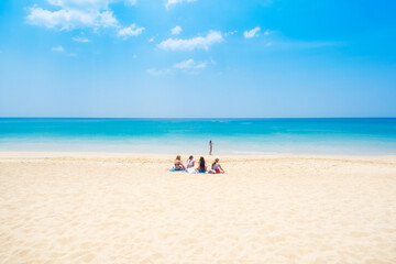 Mai Khao Beach, Phuket On a clear day, Thailand