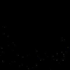 Gold Glitter Stars. Luxury Shiny Confetti.