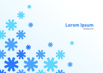 background design with snowflakes