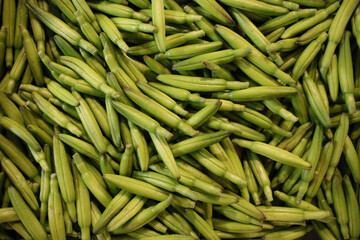 green beans in the market