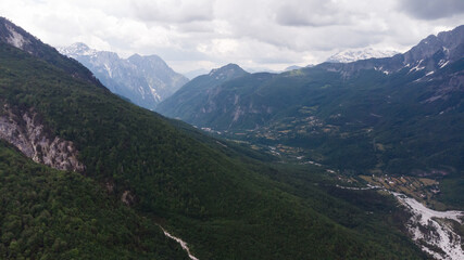 Amazing view of mountain in Albanian Alps