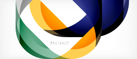 Abstract square shape with overlapping waves, minimal geometric background. Vector Illustration For Wallpaper, Banner, Background, Landing Page
