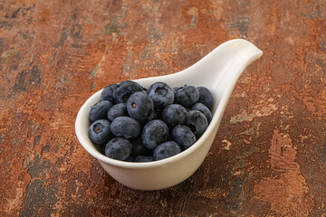Ripe sweet tasty blueberries heap