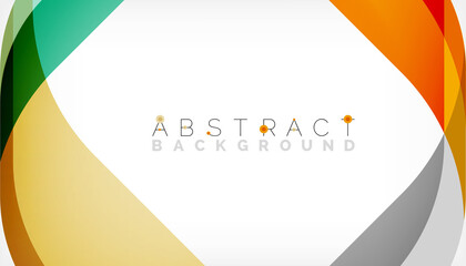 Abstract square shape with overlapping waves, minimal geometric background. Vector Illustration For Wallpaper, Banner, Background, Landing Page