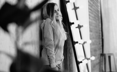 A young girl rests in a cozy room