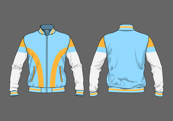retro vintage windbreaker jacket template © Ronillo