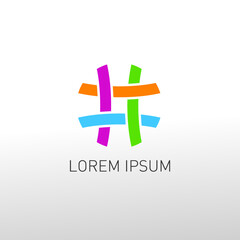 hash tags corporate logo design