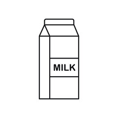 Milk box icon design vector illustration