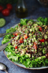 Quinoa and avocado salad - typical food in Peru