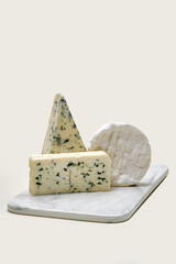 Various types of blue cheese