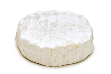 Brie cheese isolated on white background