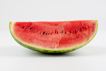 Watermelon slices isolated on a white background. watermelon slice isolated on white background, full depth of field 